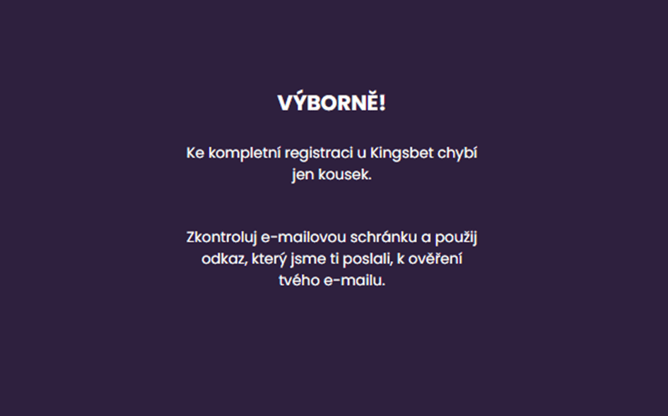 obdržíte odkaz na váš e-mail