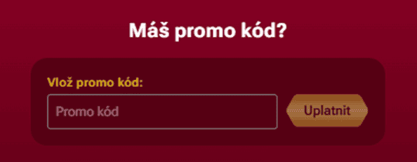 zadejte promo kód