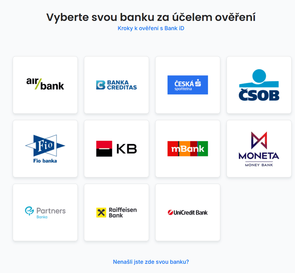 vyberte banku