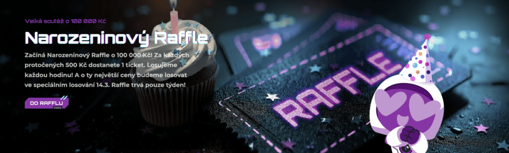 Narozeninový Raffle o 100 000 Kč