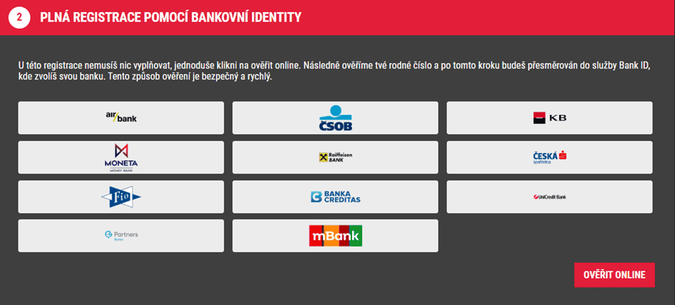 vyberte svou banku