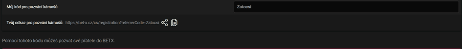 Zadejte vlastní kód