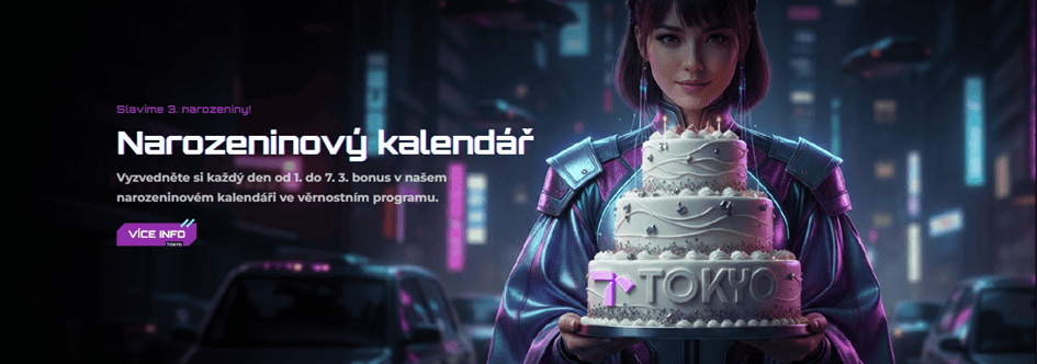 Narozeninový kalendář na Tokyu