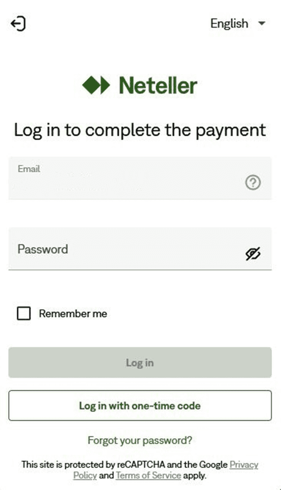 Budete přesměrováni na stránky Neteller