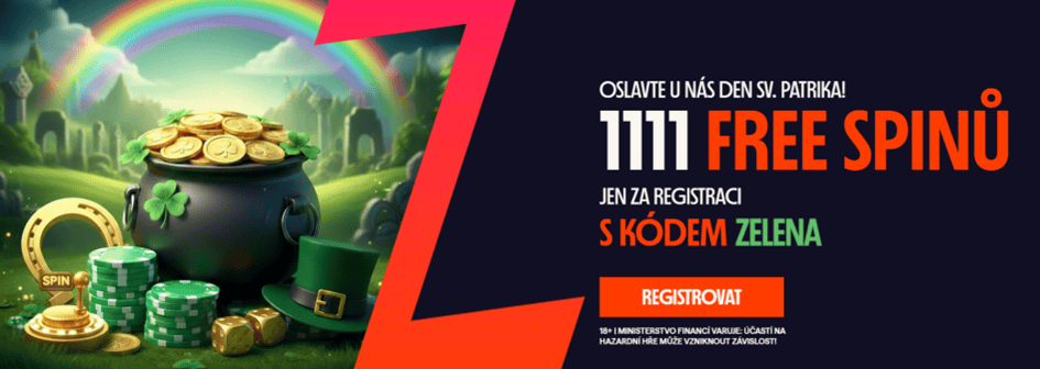1 111 free spinů jen za registraci!