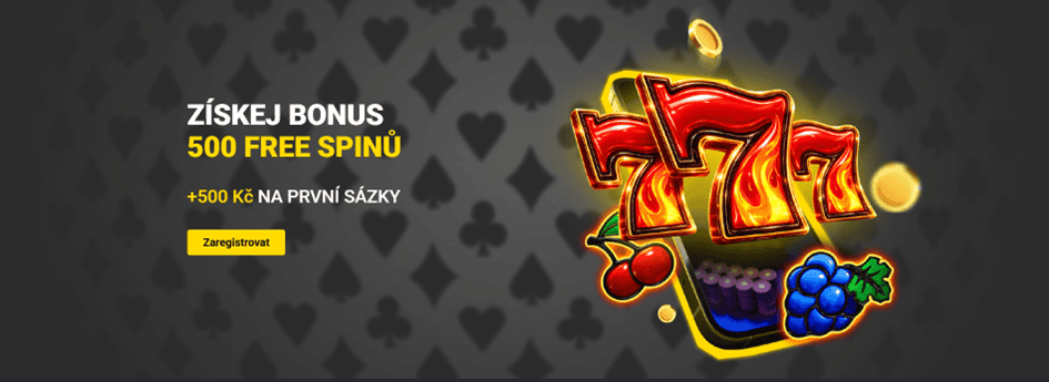 Vstupní bonus až 500 Kč