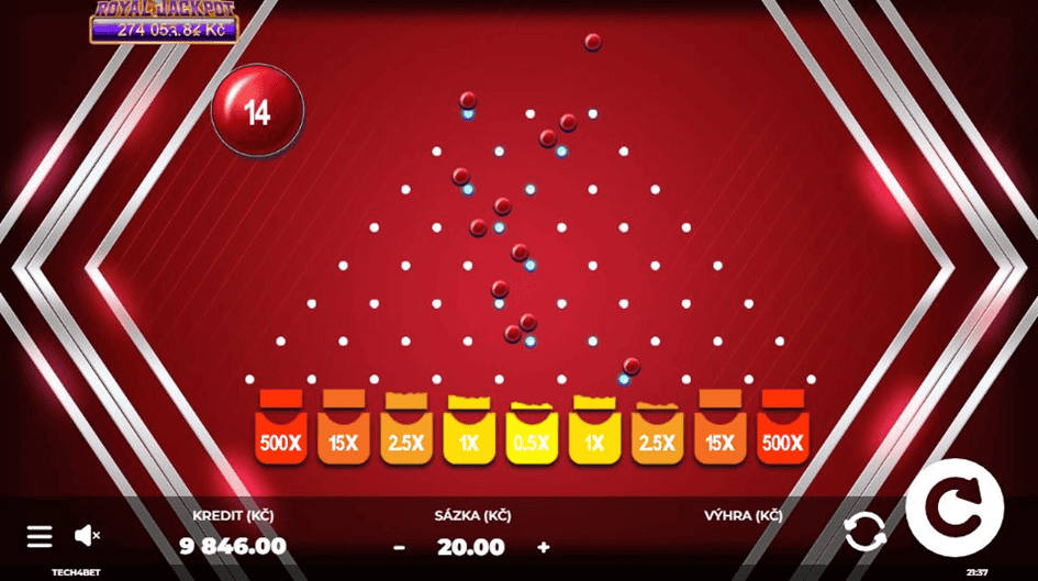 Plinko funkce hry