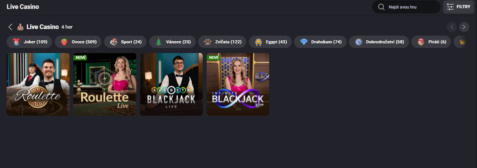 Fortuna live casino