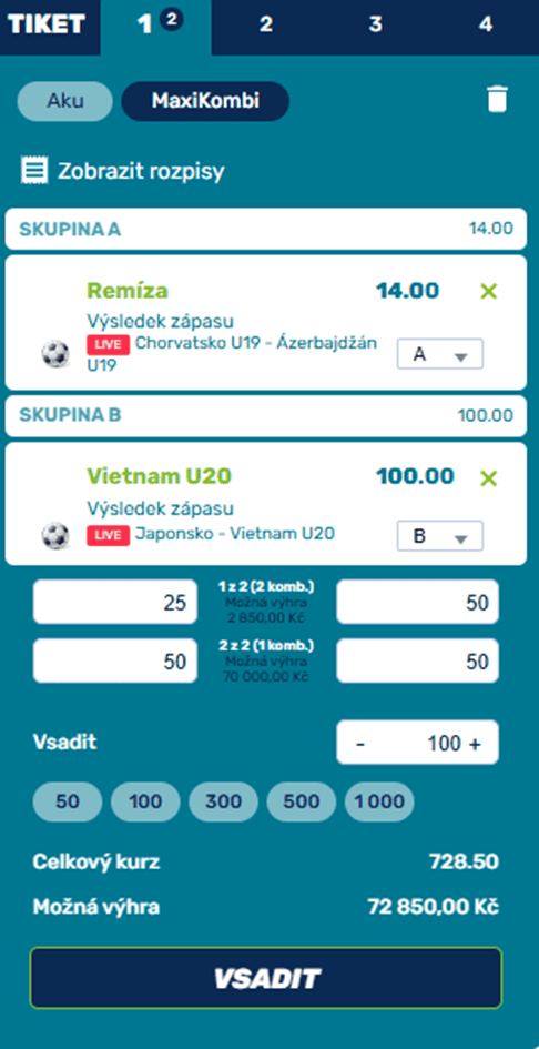 MaxiKombi tiket