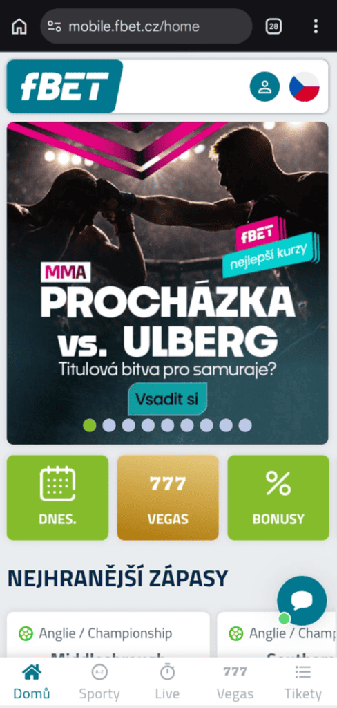 Mobilní verze stránek
