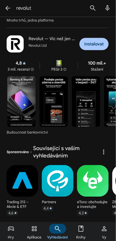 stažení aplikace