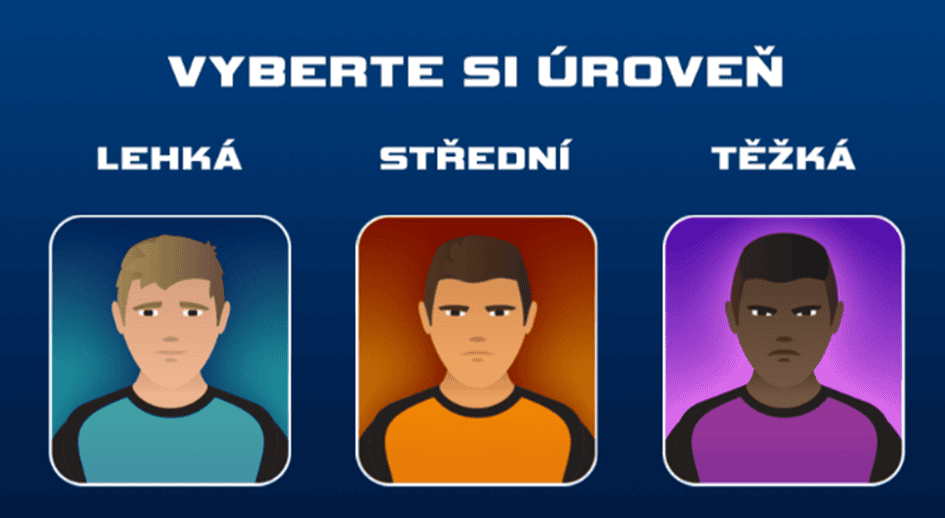 Volba obtížnosti hry