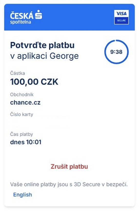 potvrďte převod