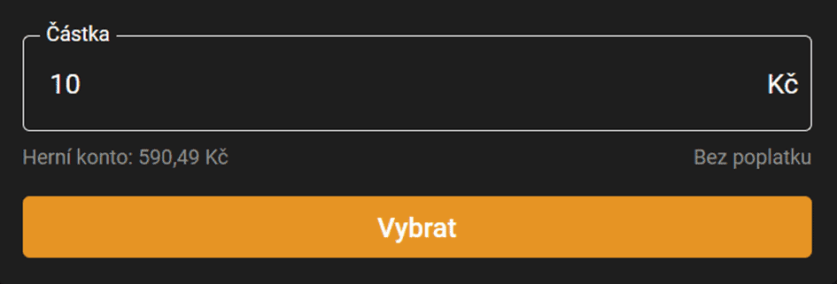 zadejte částku