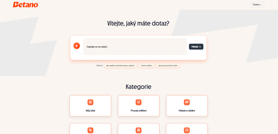 Pokládání dotazů hráčů