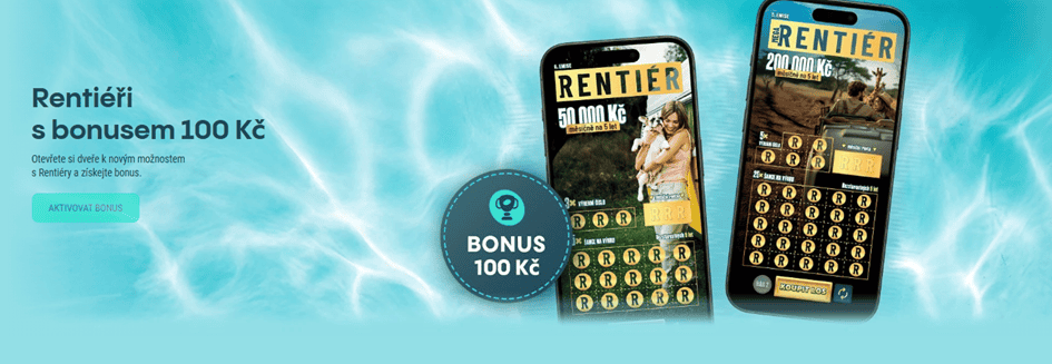 Bonus 100 Kč za stírání losů