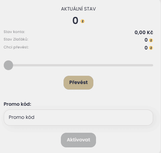 Stav věrnostních bodů