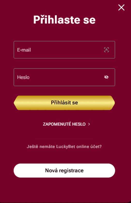 Přihlašovací formulář
