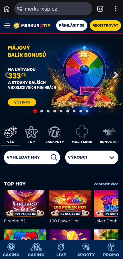 Mobilní verze stránek