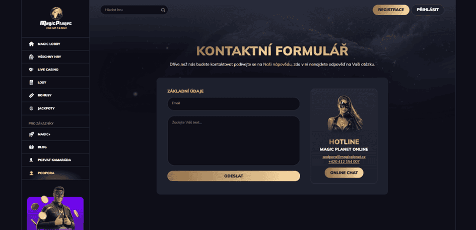 Kontaktní formulář