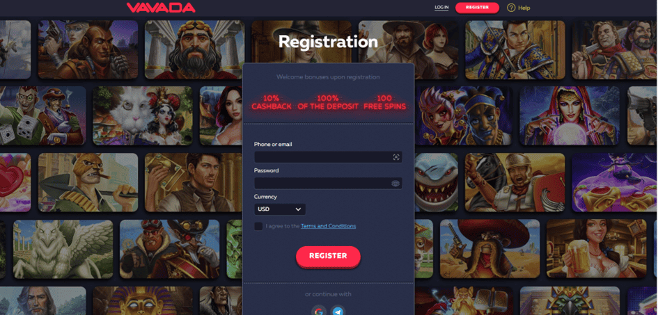 Registrační formulář
