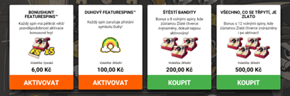 Nákup bonusů