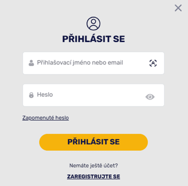 Přihlašovací formulář
