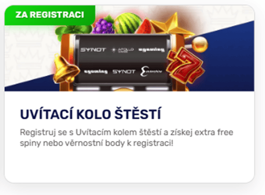 Kolo štěstí při registraci