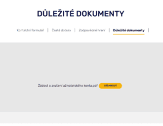 Formulář je volně ke stažení