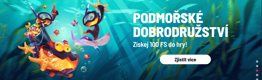 Až 100 free spinů