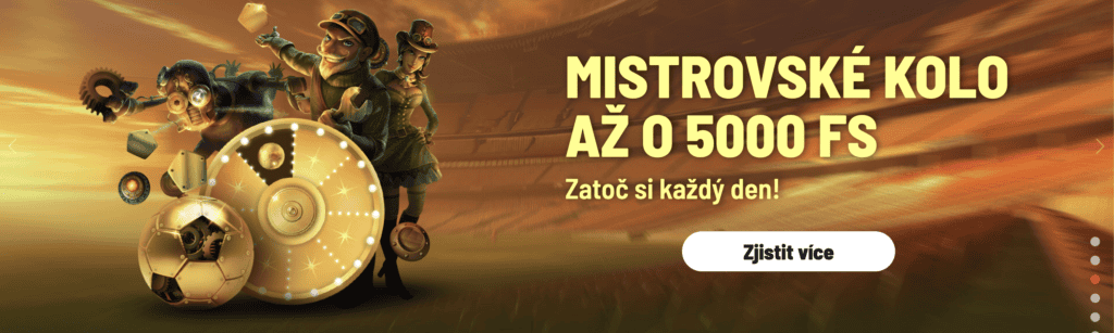 Bonus až 5000 free spinů