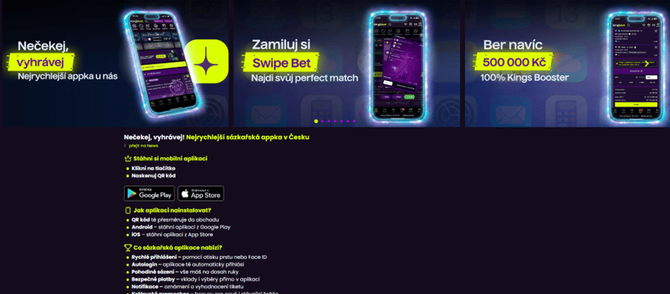 Stažení mobilní aplikace