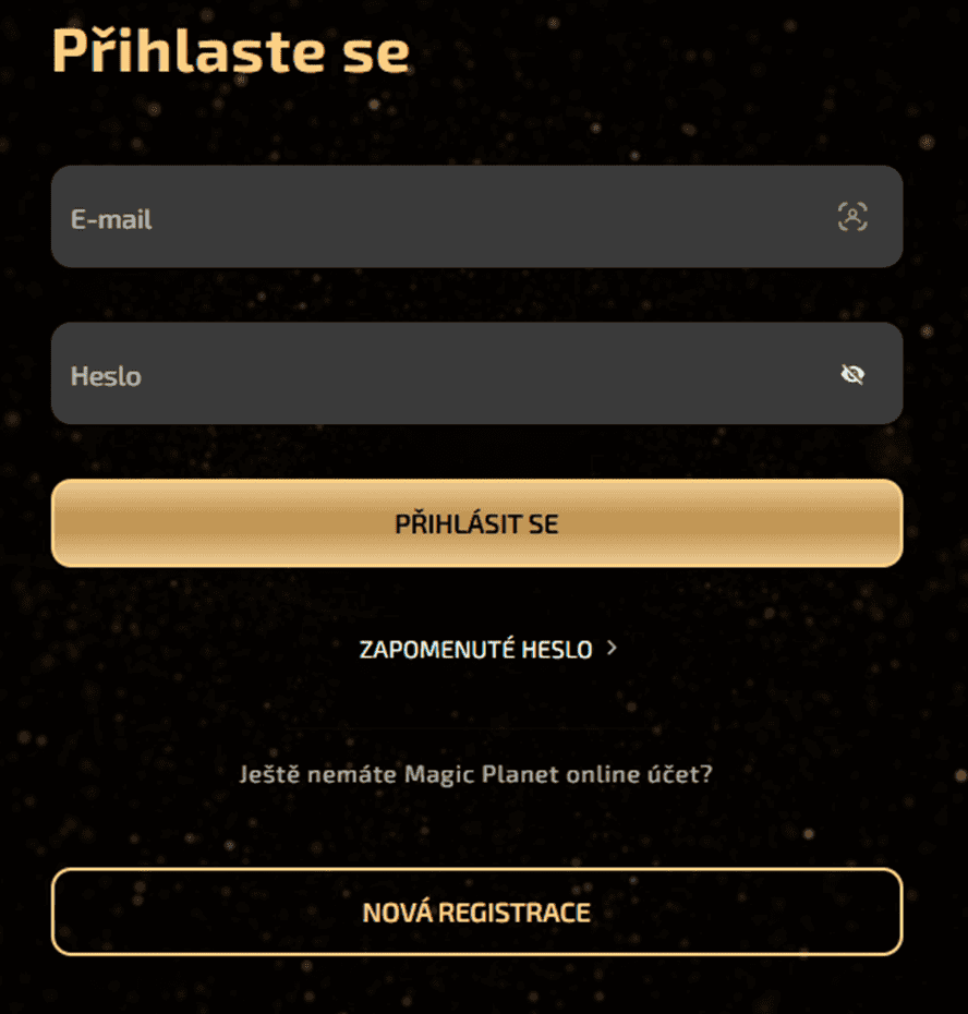 Přihlašovací formulář