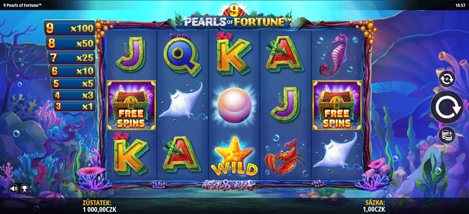 Hra 9 Pearls of Fortune