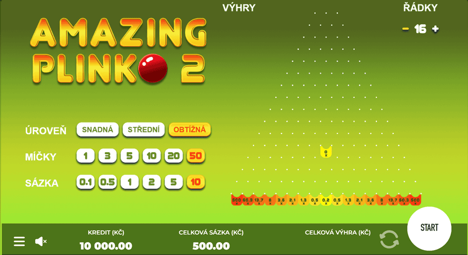 Hra Amazing Plinko 2
