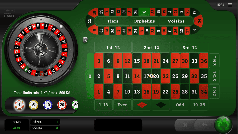 Jak se Roulette Platinum hraje