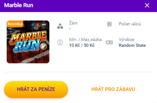Možnost hry v demo režimu