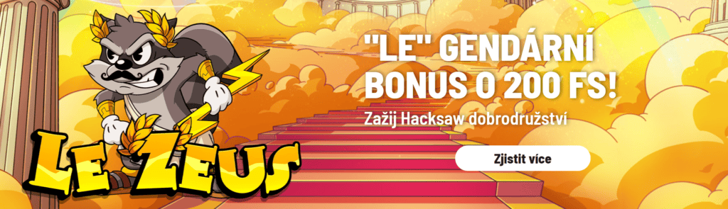 Bonus 200 Kč ve free spinech