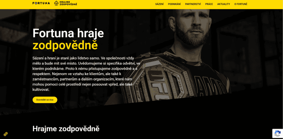 Zodpovědné sázení na Fortuně