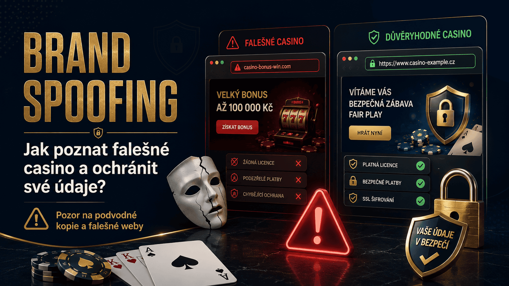 Brand spoofing v online casinech: jak poznat falešné casino a ochránit své údaje?