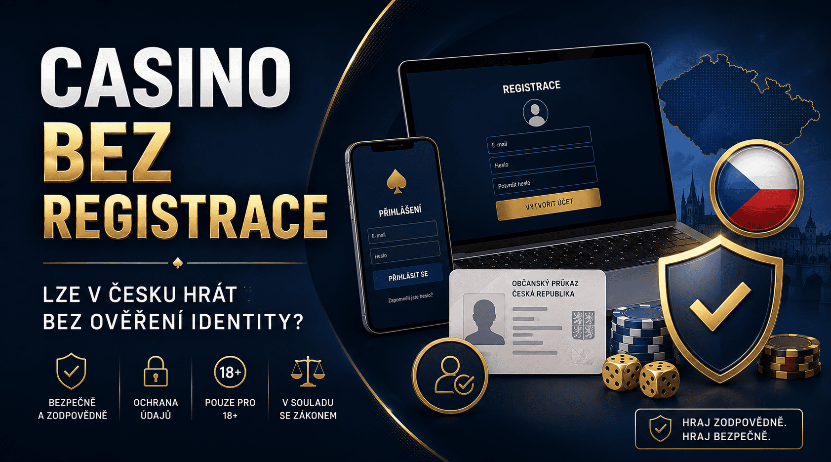 Casino bez registrace: lze v Česku hrát bez ověření identity?