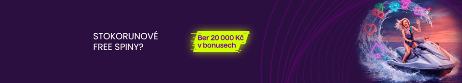 Bonus až 20 000 Kč ve free spinech