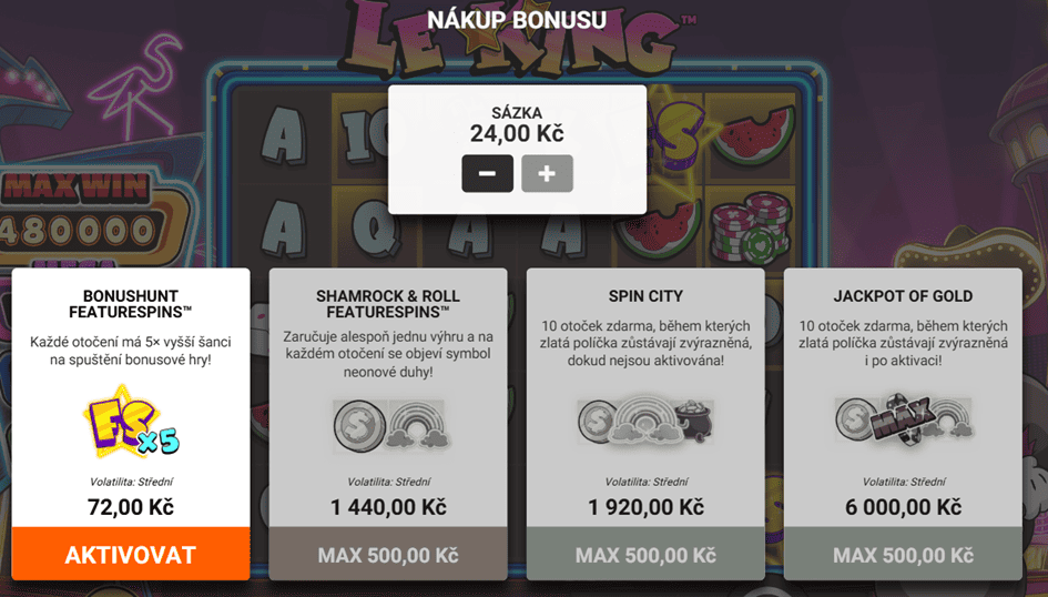 Bonus buy funkce