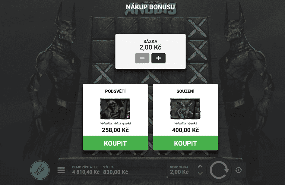 Funkce nákupu bonusu