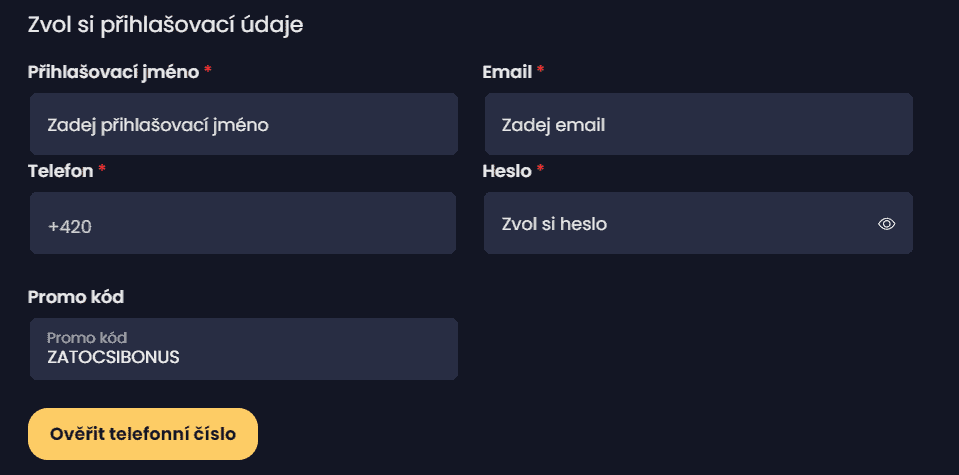 vyplňte formulář