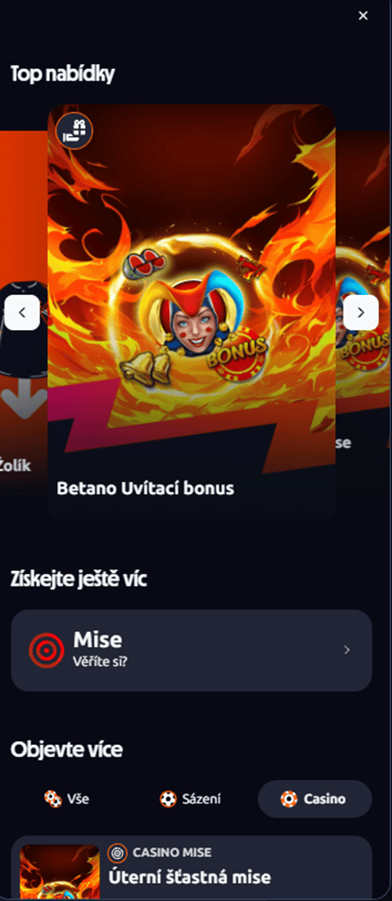 Bonusová nabídka