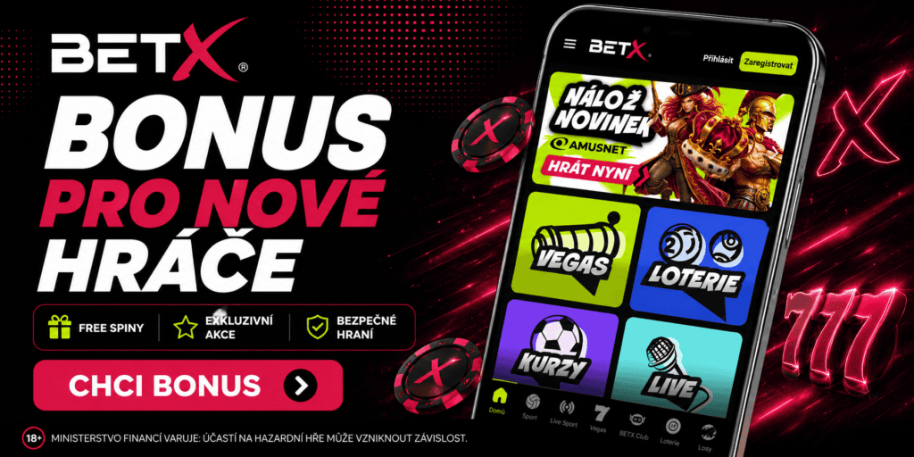 BetX registrační bonus
