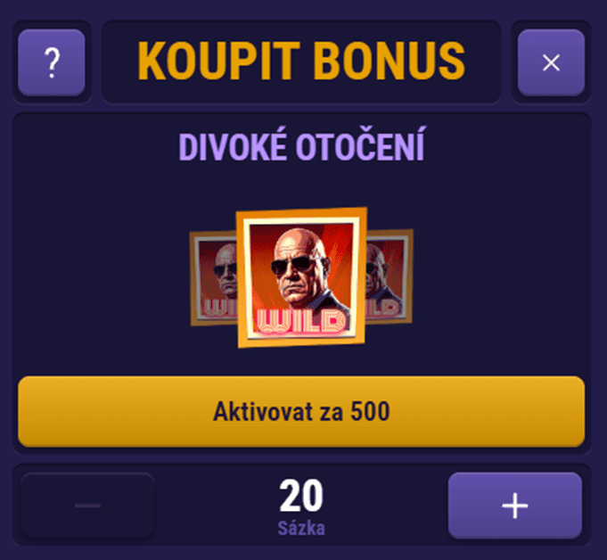 Možnost nákupu bonusu