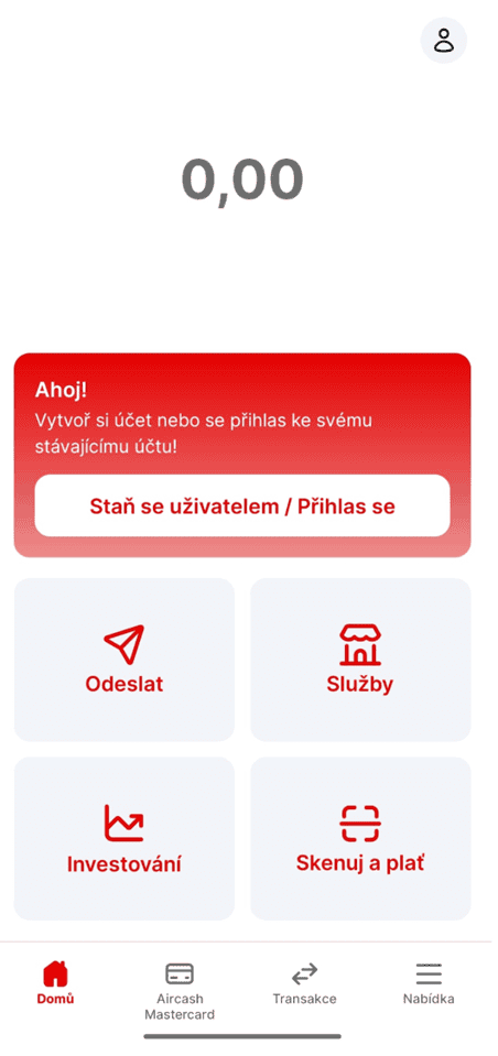 Vložení peněz
