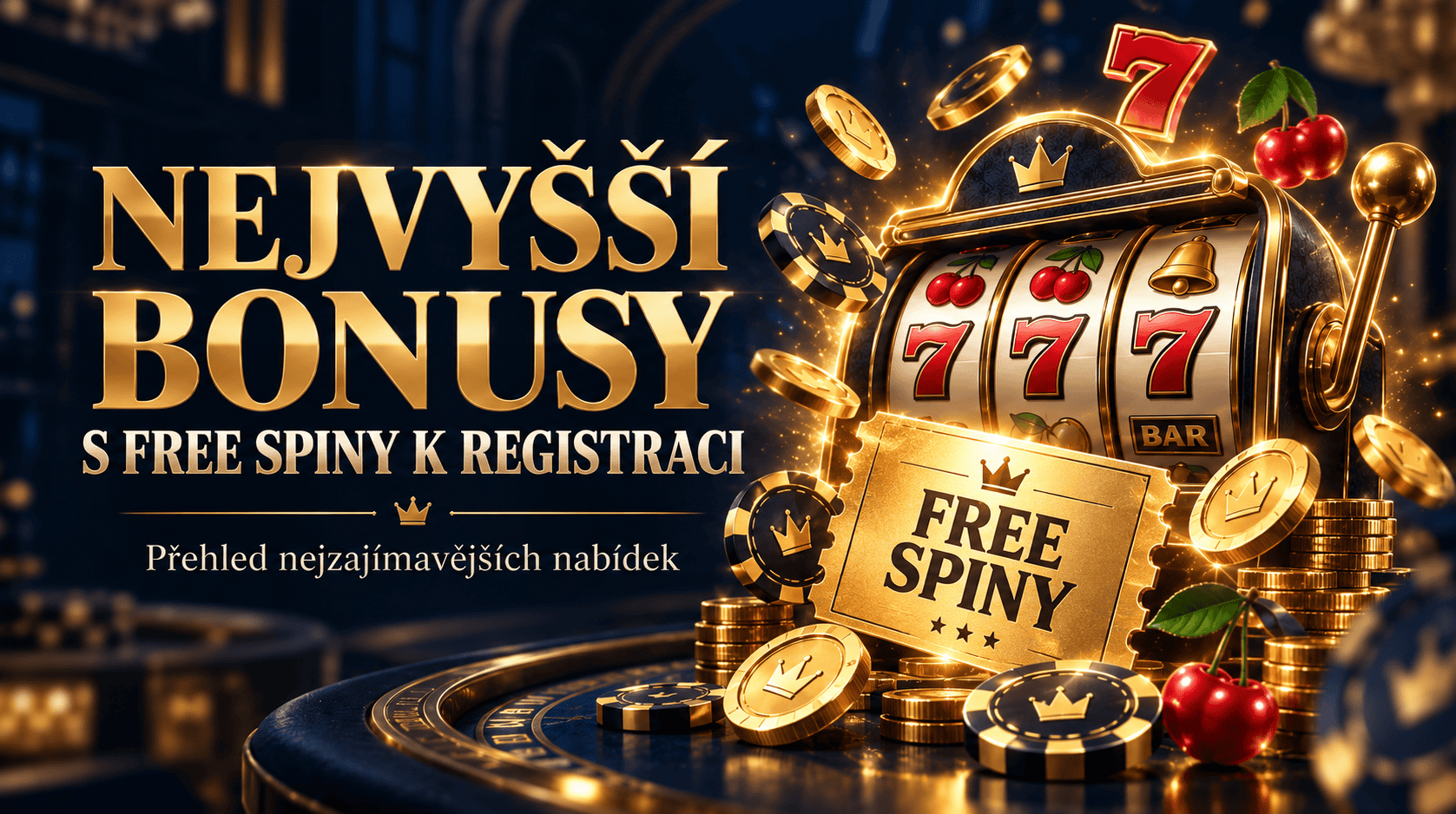 Nejvyšší bonusy s free spiny k registraci